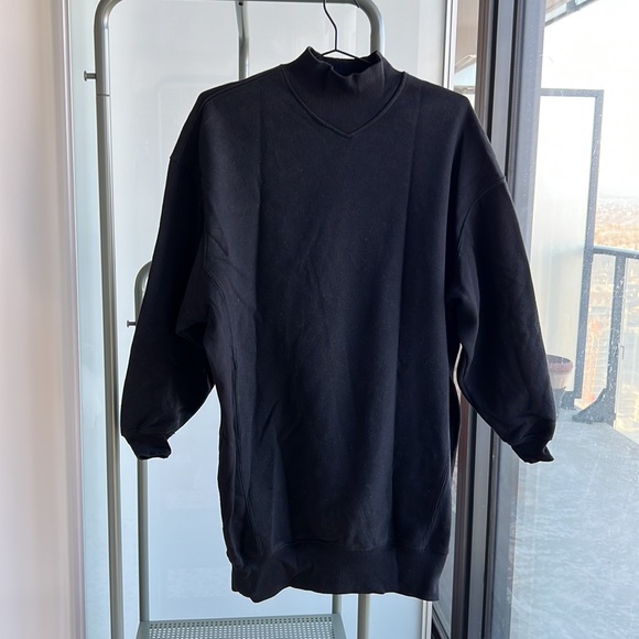 NWOT Dynamite Athleisure Oversized Sweatshirt Dress - Picture 5 of 5